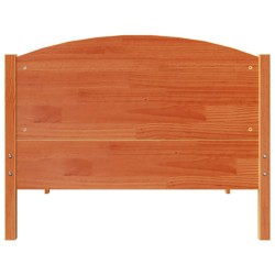 Cadre de lit sans matelas cire marron 100x200cm bois pin massif 