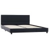 Cadre de lit sans matelas noir similicuir 140x200 cm 