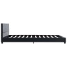 Cadre de lit sans matelas noir similicuir 140x200 cm 
