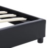 Cadre de lit sans matelas noir similicuir 140x200 cm 