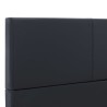 Cadre de lit sans matelas noir similicuir 140x200 cm 