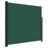 Auvent latéral rétractable vert foncé 180x600 cm 