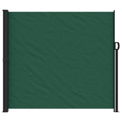 Auvent latéral rétractable vert foncé 180x600 cm 