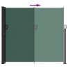 Auvent latéral rétractable vert foncé 180x600 cm 