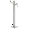 Colonne à eau de jardin ronde Acier inoxydable 65 cm 