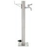 Colonne à eau de jardin ronde Acier inoxydable 65 cm 