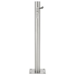 Colonne à eau de jardin ronde Acier inoxydable 65 cm 