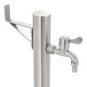 Colonne à eau de jardin ronde Acier inoxydable 65 cm 