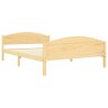 Cadre de lit sans matelas bois massif de pin 140x200 cm 
