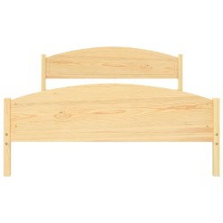 Cadre de lit sans matelas bois massif de pin 140x200 cm 