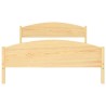 Cadre de lit sans matelas bois massif de pin 140x200 cm 