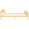 Cadre de lit sans matelas bois massif de pin 140x200 cm 