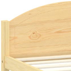 Cadre de lit sans matelas bois massif de pin 140x200 cm 