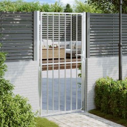 Portail de jardin 100x200 cm acier inoxydable 