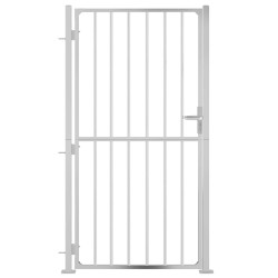Portail de jardin 100x200 cm acier inoxydable 
