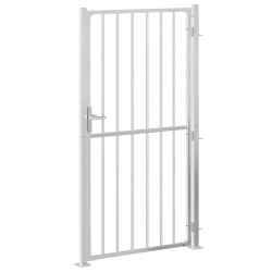 Portail de jardin 100x200 cm acier inoxydable 