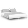 Cadre de lit sans matelas blanc 150x200 cm bois d'ingénierie 