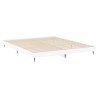 Cadre de lit sans matelas blanc 150x200 cm bois d'ingénierie 