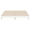 Cadre de lit sans matelas blanc 150x200 cm bois d'ingénierie 