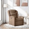 Fauteuil de massage inclinable Marron Tissu 