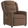 Fauteuil de massage inclinable Marron Tissu 