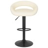 Tabourets de bar lot de 2 crème velours 