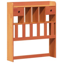 Cadre de lit sans matelas cire marron 75x190 cm bois pin massif 