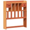Cadre de lit sans matelas cire marron 75x190 cm bois pin massif 