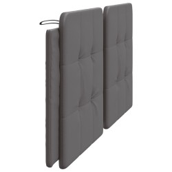 Coussin de tête de lit gris 200 cm similicuir 