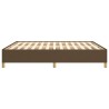Cadre de lit sans matelas marron foncé 180x200 cm tissu 