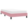 Cadre de lit sans matelas rose 100x210 cm velours 