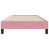Cadre de lit sans matelas rose 100x210 cm velours 