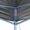 Tente de réception escamotable avec 2 parois 3x3 m Anthracite 