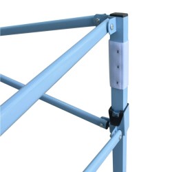 Tente de réception escamotable avec 2 parois 3x3 m Anthracite 