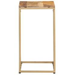 Table d'appoint 35x45x65 cm bois de manguier massif 
