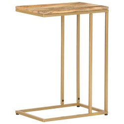 Table d'appoint 35x45x65 cm bois de manguier massif 