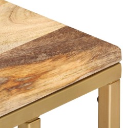 Table d'appoint 35x45x65 cm bois de manguier massif 