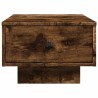 Table basse chêne fumé 60x45x31 cm bois d'ingénierie 