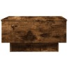 Table basse chêne fumé 60x45x31 cm bois d'ingénierie 