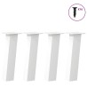 Pieds de table basse 4 pièces Blanc 42 cm Acier 