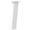 Pieds de table basse 4 pièces Blanc 42 cm Acier 