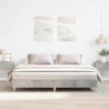 Cadre de lit sans matelas gris béton 160x200 cm bois ingénierie 