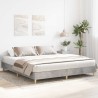 Cadre de lit sans matelas gris béton 160x200 cm bois ingénierie 