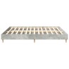 Cadre de lit sans matelas gris béton 160x200 cm bois ingénierie 