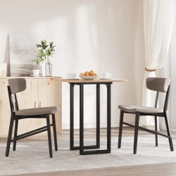 Pieds de table à manger cadre en O 80x40x73 cm acier 
