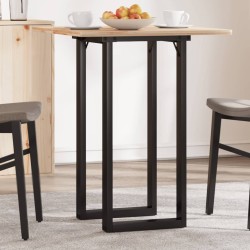 Pieds de table à manger cadre en O 80x40x73 cm acier 