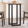 Pieds de table à manger cadre en O 80x40x73 cm acier 