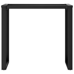 Pieds de table à manger cadre en O 80x40x73 cm acier 