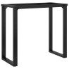 Pieds de table à manger cadre en O 80x40x73 cm acier 