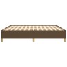 Cadre de lit sans matelas marron foncé 180x200 cm tissu 